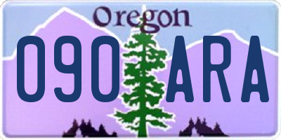 OR license plate 090ARA