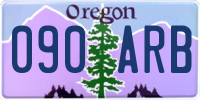 OR license plate 090ARB