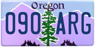 OR license plate 090ARG