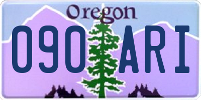 OR license plate 090ARI