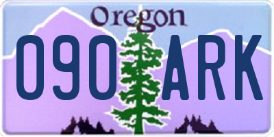 OR license plate 090ARK