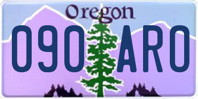 OR license plate 090ARO