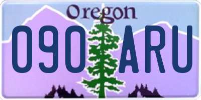 OR license plate 090ARU