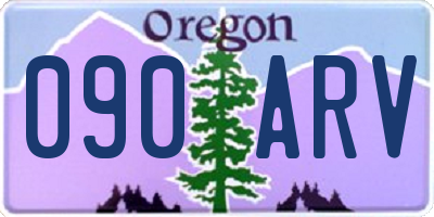 OR license plate 090ARV