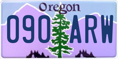 OR license plate 090ARW