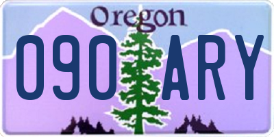 OR license plate 090ARY
