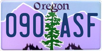 OR license plate 090ASF