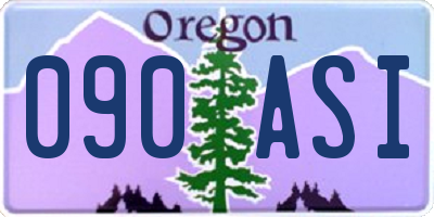 OR license plate 090ASI
