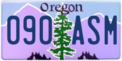 OR license plate 090ASM