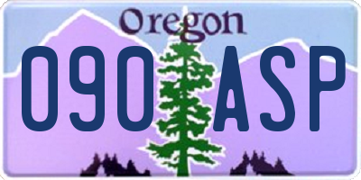 OR license plate 090ASP