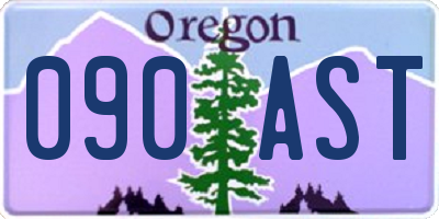 OR license plate 090AST
