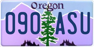 OR license plate 090ASU
