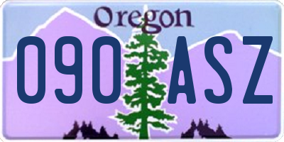 OR license plate 090ASZ