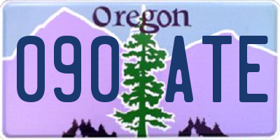 OR license plate 090ATE