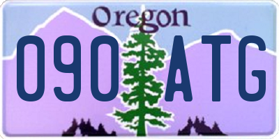 OR license plate 090ATG