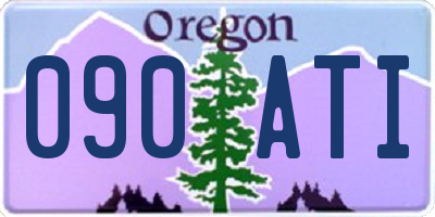 OR license plate 090ATI
