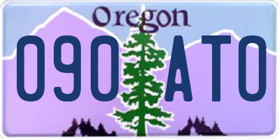 OR license plate 090ATO
