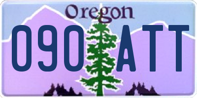 OR license plate 090ATT