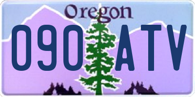 OR license plate 090ATV