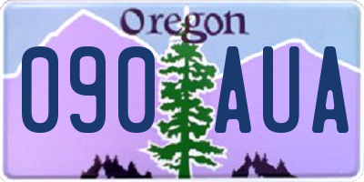 OR license plate 090AUA