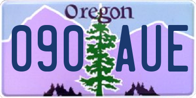 OR license plate 090AUE