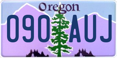 OR license plate 090AUJ