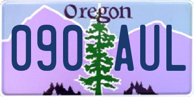 OR license plate 090AUL