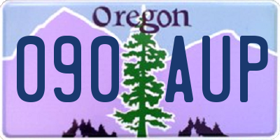 OR license plate 090AUP