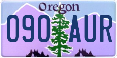 OR license plate 090AUR