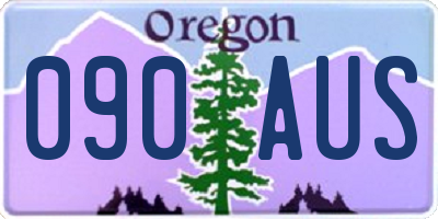 OR license plate 090AUS