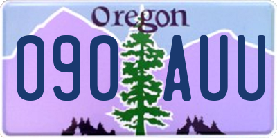 OR license plate 090AUU