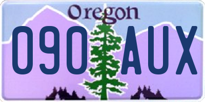 OR license plate 090AUX
