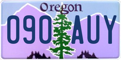 OR license plate 090AUY