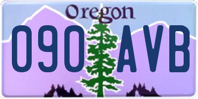 OR license plate 090AVB