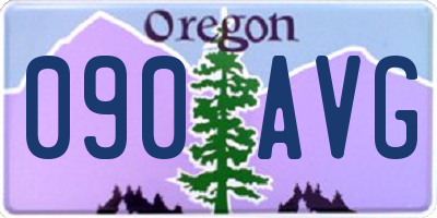 OR license plate 090AVG