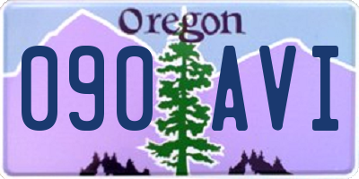 OR license plate 090AVI