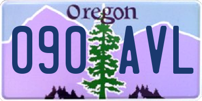 OR license plate 090AVL