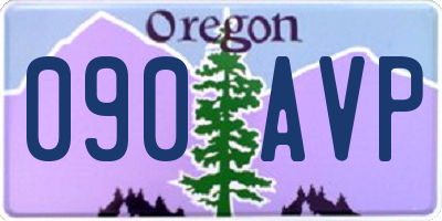 OR license plate 090AVP