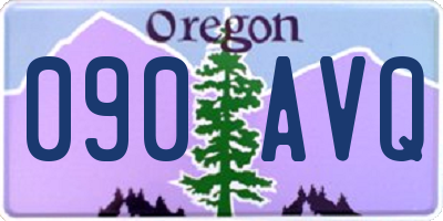 OR license plate 090AVQ