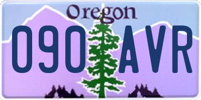 OR license plate 090AVR
