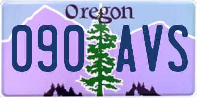OR license plate 090AVS