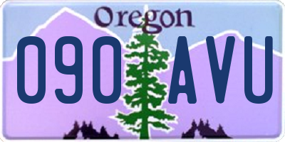 OR license plate 090AVU