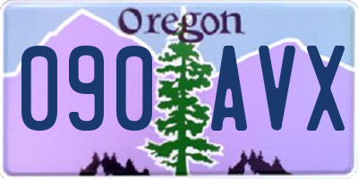OR license plate 090AVX