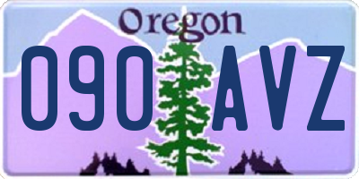 OR license plate 090AVZ