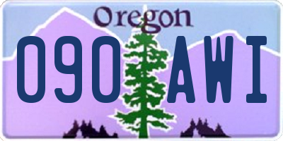 OR license plate 090AWI