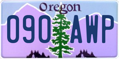 OR license plate 090AWP