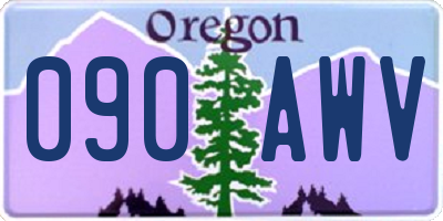 OR license plate 090AWV