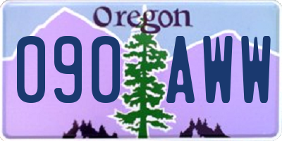 OR license plate 090AWW
