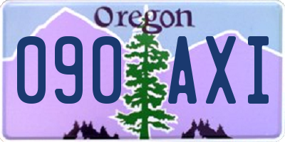 OR license plate 090AXI