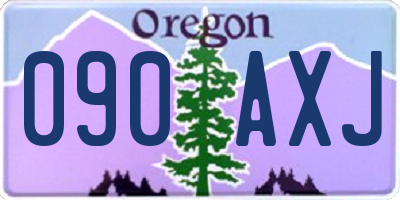OR license plate 090AXJ